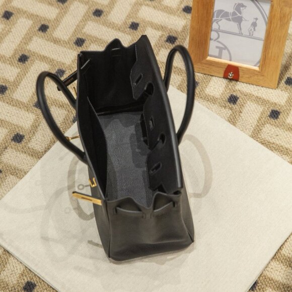 Genuine leather wirkin black - Picture 4 of 5